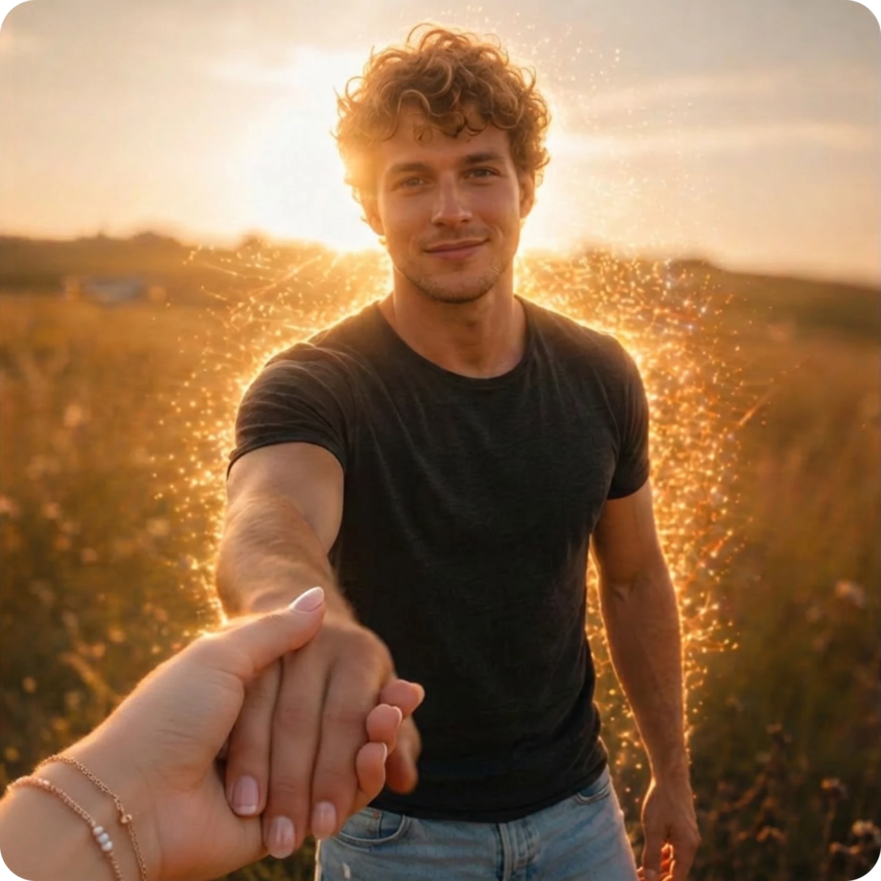 AI boyfriend companion portrait